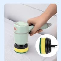 Cepillo de Limpieza Eléctrico Multifuncional Recargable con 6 Cabezas de Cepillo de Limpieza Intercambiables para Baño Cocina Horno Plato Suelo - details 5