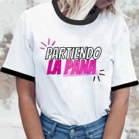 Camiseta de diseñador de manga para mujer, ropa de cómic de anime para niña, top de Estopa - details 8
