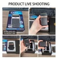 Afeitadora Eléctrica de Doble Cuchilla Carga USB Rasura sin Cable Recortador de Barbero para Hombres - details 4