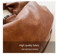 Bolsos de hombro grandes negros para mujer, bolso de compras grande, bolso cruzado de cuero suave de calidad de Color sólido, bolso de mano de viaje para mujer - details 9