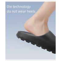 1 par de zapatillas de coco con sensación de pisar mierda, sandalias de suela gruesa, novedad de verano, sandalias antideslizantes - details 1