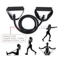Banda de Resistencia de 5 Niveles con Asa Cuerda de Yoga Elástica para Entrenamiento de Ejercicios en Casa - details 3