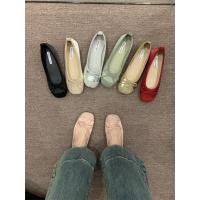 De suela plana solo zapatos femeninos primavera y otoño hadas viento un pedal arco de suela suave cabeza redonda poco profunda boca beanie zapatos ballet solo zapatos - details 12