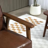 Sofá de Tres Plazas Tapizado en PU Resalto de Madera Carga de 250kg Ideal para Sala de Estar Dormitorio - details 16