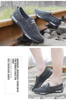 Nuevos Zapatos Vaqueros de Lona para Hombre Mocasines sin Cordones para Conducir al Aire Libre, Moda Vintage - details 4