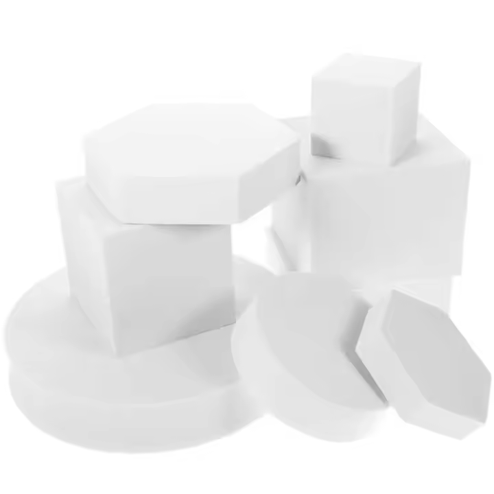8 Pcs Fotos de Cosméticos Cube de Geometría de Espuma Decoración de Fotografía Blanca - 1