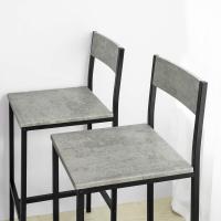 OGT14-N Conjunto Mesa Alta de Bar y 4 Taburetes con Respaldos Estilo Industrial,ES (Madera) - details 17