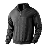 Nueva moda de primavera, sudaderas de manga larga, sudadera informal con cuello alto, jerseys, tops para hombre - details 2