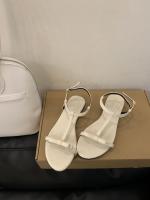 Nuevo estilo de hadas palabra romana con sandalias zapatos de mujer sandalias planas ropa de verano zapatos de playa con punta abierta - details 5