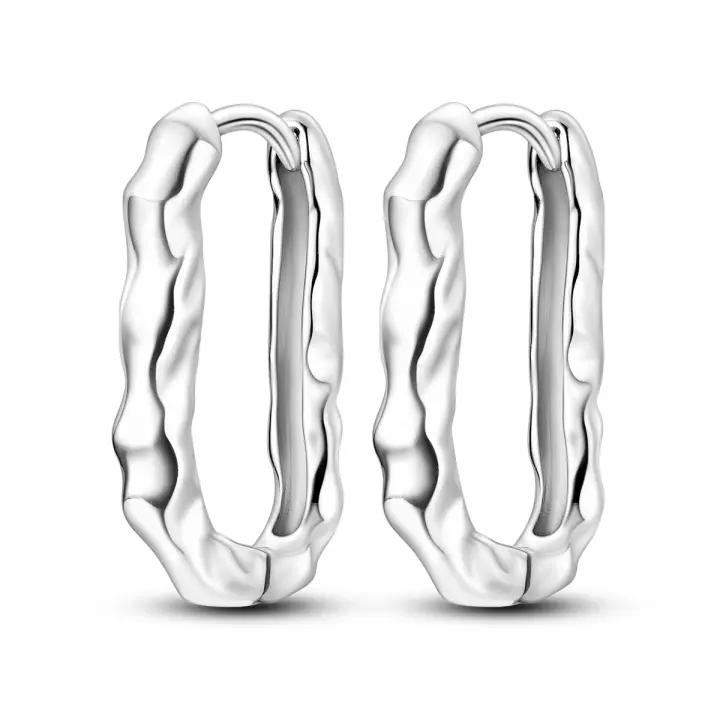 LAZA-pendientes de Luna estrellada para mujer, aretes de aro de corazón de plata 925, pendientes de mariposa y estrella para mujer, regalo de joyería - 1