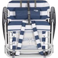Pack de 2 sillas multiposición para Playa, jardín, terraza o Camping, Marinera, 4 Posiciones, 50x45x76 cm, Incluye Bolsillo, Topes antivuelco, Soporta 110 kg, Asas Transporte (85471) - details 6