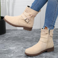 Botas redondas Martin Botas de mujer con hebilla de cinturón con cremallera lateral - details 3