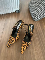 Zapatos vaqueros con estampado de leopardo para mujer con tacones de aguja - details 9