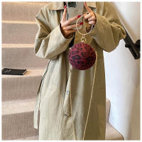 Bolso cruzado con estampado de leopardo para mujer, bolsa pequeña y redonda con cadena, a la moda, novedad de 2024 - details 22