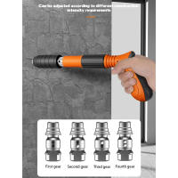 Pistola de Clavos Mini de Acero Herramienta de Carpintería y Decoración Integrada con Aire - details 2