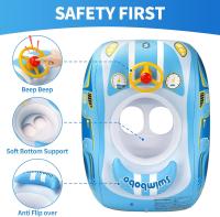 Flotador de Piscina para Niños con Asiento Barco Inflable de Aviación de Piratas Tiburones - details 3
