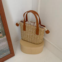 Diseño de bolso bolso de mujer bolso de paja nuevo bolso de playa de verano bolso tejido de moda bolso de mensajero - details 28