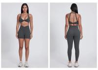 SHINBENE-Sujetador deportivo con giro frontal y trasero, sostén largo para entrenamiento de Yoga, Top corto sin mangas para Yoga - details 18