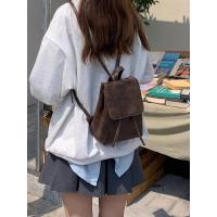 Mochila Mini con Hebilla y Cordón Bolso Escolar de Cuero PU para Mujer - details 18