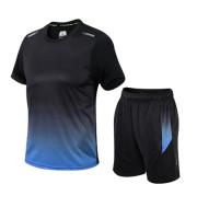 Traje deportivo de ocio de secado rápido para hombre, ropa de fitness transpirable suelta, ropa de entrenamiento de verano - details 4