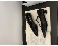 Nueva moda temperamento tacones altos de las mujeres de tacón grueso puntiagudo retro Mary Jane zapatos T-correa solo zapatos - details 6