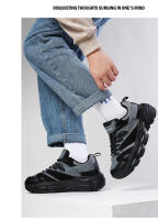 Zapatos coloridos de moda versátiles de explosión de tendencia cálida densa gruesa de cuero genuino para hombres - details 15