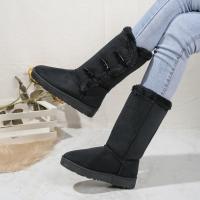 Botas de nieve para mujer, zapatos planos para exteriores, botas cortas cálidas, otoño e invierno - details 4