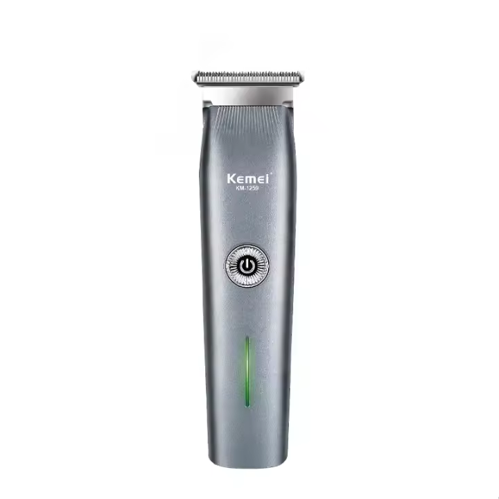 Kemei-cortadora de pelo profesional para hombres, máquina de corte de pelo portátil, recargable por USB, inalámbrica, TYPE-C - 1