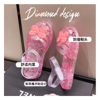 Zapatos de gelatina de cristal para niñas a la moda, zapatos de princesa coreana, sandalias Baotou para niñas - details 2