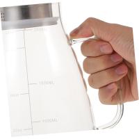 jarra de vidrio caliente botella de agua de vidrio tarros de masón jarra de agua fria caliente tetera suelta pava vaso con tapa bote - details 3