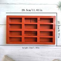 2Uds, 12 empresa molde de pastel de modelado de mousse largo DIY dim sum herramienta para hornear molde de silicona - details 0