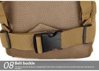 Mochila Tactica Militar, Mochila Impermeable Plegable Para Montañismo,Senderismo,Camping y Viajes - details 20