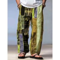 Pantalones de verano para hombre Pantalones de playa con cordón, cintura elástica, estampado 3D de rayas, gráficos casuales cómodos - details 1