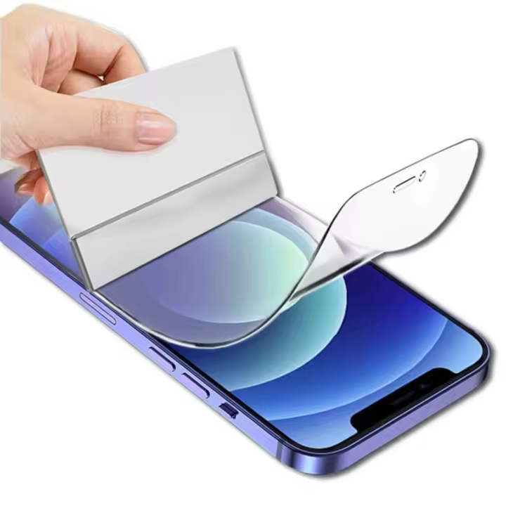 Protector de pantalla de hidrogel para iPhone, película protectora de pantalla para iPhone 11, 12, 13, 14 Pro Max, 14, 8, 7 Plus, XR, XS MAX, 2 uds. - 1