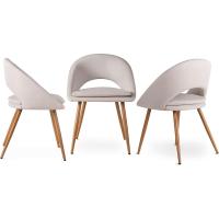 Pack de 2 Sillas de Comedor Tapizadas, Acolchadas y Ergonómicas, Estilo Moderno para Salón, Dormitorio o Cocina - details 15
