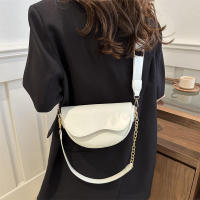 Bolso de hombro con doble correa para mujer, bolso cruzado de cuero PU versátil, moda informal de Color sólido - details 16