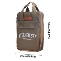 Juego de utensilios de cocina para acampada, utensilios de cocina portátiles con tenedores, 8 piezas - details 6