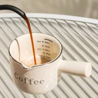 Taza De Extracción De Espresso Cerámica Con Escala Taza De Leche Para Café De Alta Calidad Accesorios De Café Para El Hogar Regalos Ounce Gruesa Exquisita - details 10
