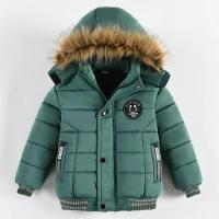 Chaqueta de Piel Cálida con Cuello de Piel para Niños Moda de Invierno con Capucha y Cremallera - details 10