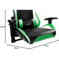 Gaming Profesional, reposabrazos ajustables 2D, pistón clase 4, giratoria, mecanismo de mariposa, cojín lumbar y cervical, color negro/blanco/azul - details 53