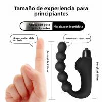 Juguetes Sexuales Cuentas de Patio Trasero, Tapón Anal, Vibrador de Silicona G-spot Anal, Masaje de Prostata, Masturbador - details 2