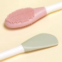 Cepillo de máscara de silicona de doble cabeza, raspador de cabeza suave exfoliante de doble uso, cepillos de limpieza de masaje amigables con la piel - details 12
