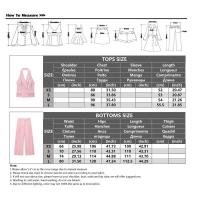 Conjunto de Moda para Mujeres OUWU Pieza de Dos Piezas de Verano Elegante Pantalones Completos - details 0