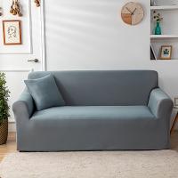 Funda de Sofá de Poliéster Elástica Antideslizante Cubierta Protectora para Muebles para Dormitorio, Oficina, Sala de Estar Incluye Cojín de Imitación - details 6