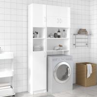 Armario de Baño de Madera Ingeniería Lavadora, Estante, Ducha, Inodoro 32x25,5x190 cm - details 43