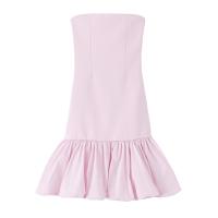 PB & ZA 2025 dulce temperamento suave viento espalda descubierta tubo top vestido Falda corta novedad de verano ropa de mujer - details 1