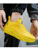 Zapatos para correr transpirables de plástico con goteo de malla baja a la moda para actividades al aire libre para parejas deportivas informales de primavera para hombre - details 2