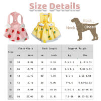 Vestido De Verano Para Perro Con Estampado De Fresa Y Piña Vestido Dulce Para Gato Chihuahua Yorkie Ropa De Mascota Summertop Pet Supplies - details 0