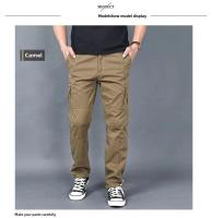 Pantalones de algodón para hombre al aire libre, pantalones Cargo gruesos y cálidos con forro, pantalones casuales para personas mayores, pantalones de invierno holgados - details 5