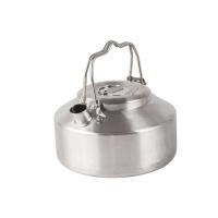 Hervidor de agua de acero inoxidable para exteriores con mango de bloqueo, cafetera portátil colgante para acampar, cocina para picnic, tetera de 1L, cocina - details 0